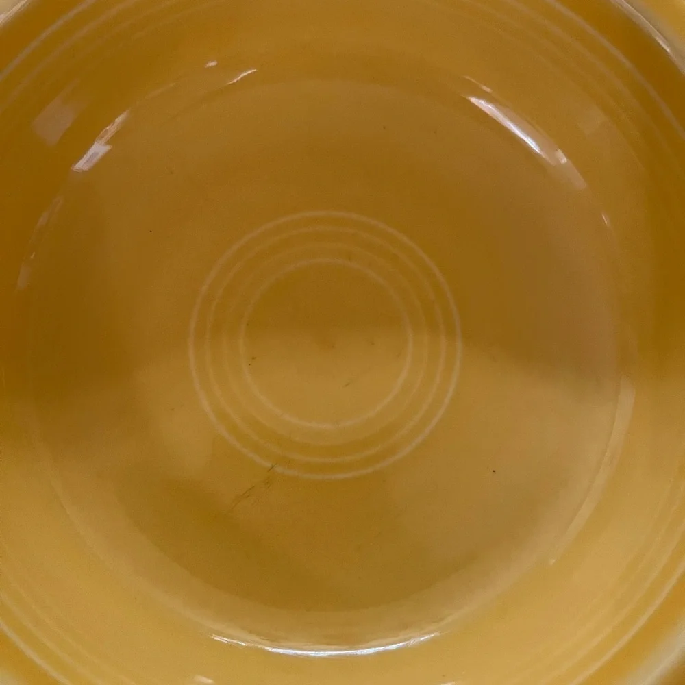 Fiesta bowl small yellow vintage 7” circumference creamic serving dinner